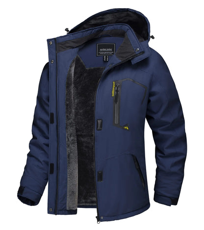 TACVASEN Winter Waterproof Ski Snowboard Jacket Womens Thermal Heavy Fleece Jackets Casual Work Rain Coat Windbreaker Parka