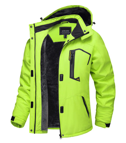 TACVASEN Winter Waterproof Ski Snowboard Jacket Womens Thermal Heavy Fleece Jackets Casual Work Rain Coat Windbreaker Parka