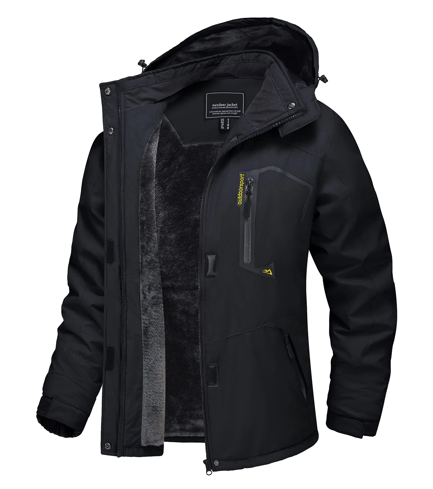 TACVASEN Winter Waterproof Ski Snowboard Jacket Womens Thermal Heavy Fleece Jackets Casual Work Rain Coat Windbreaker Parka