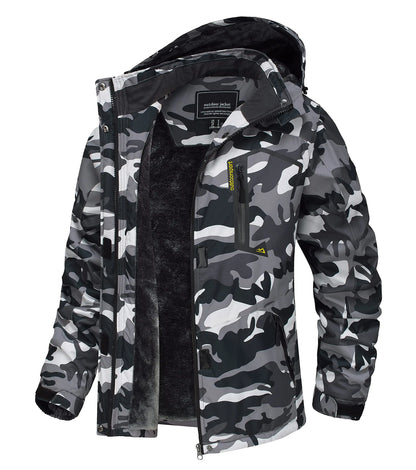 TACVASEN Winter Waterproof Ski Snowboard Jacket Womens Thermal Heavy Fleece Jackets Casual Work Rain Coat Windbreaker Parka