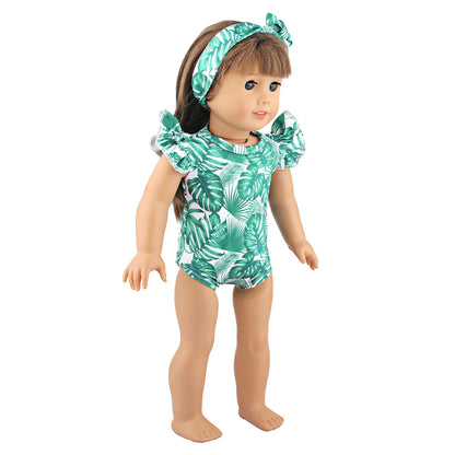 43 Cm Baby New born Doll Clothes Swimsuit Flowers, Rainbow, Animal Swinsuit Accessories For 18 Inch American& OG Girl Dolls Toy