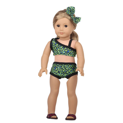 43 Cm Baby New born Doll Clothes Swimsuit Flowers, Rainbow, Animal Swinsuit Accessories For 18 Inch American& OG Girl Dolls Toy