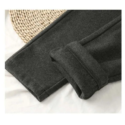 Woolen Pants Women's Harem Pencil Pants 2026 Autumn Winter High Waisted Casual Suit Pants Office Lady Women Trousers