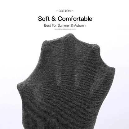 HSS Brand 100% Cotton Men Socks Summer Thin Breathable Socks High Quality No Show Boat Socks Black Short For Students Size 39-44