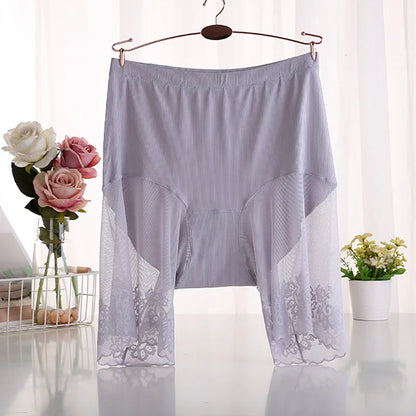 60-115 KG Plus Size Safety Short Pants Summer Women Seamless Underskirt Shorts Anti Rub Thigh Boyshorts Sexy Lace Women Boxers