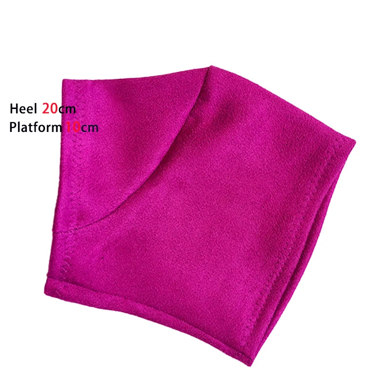 Boot Protective Cover Suede Surface Pole Dance Boots Cover 20cm High Heels 10cm Platform  Strong Wear-resistant Shoe Cover