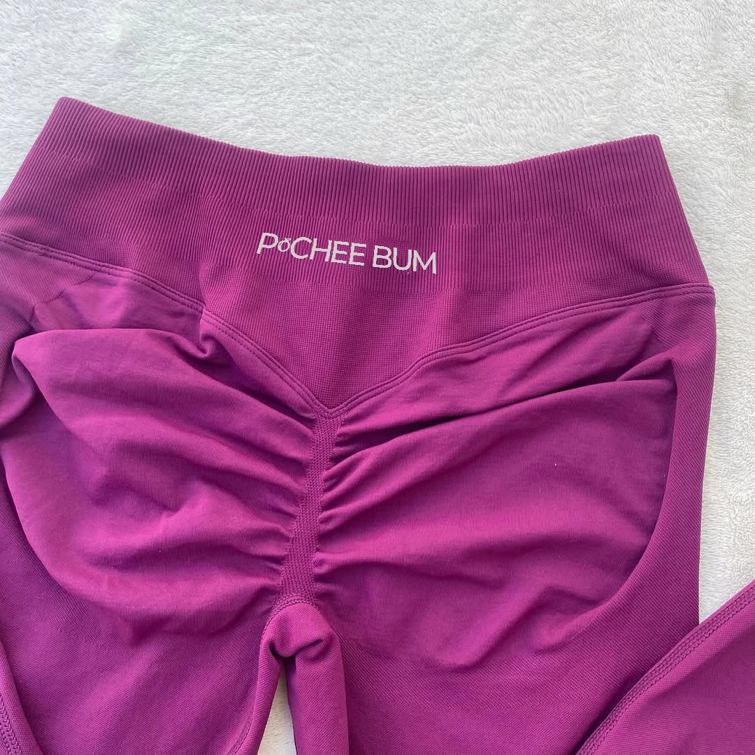 2026 Bum Shaping Leggings Impact Women Seamless Sports Yoga Pants Low Ribbed Band Gym clothes Fitness Workout Scrunch Butt Tight