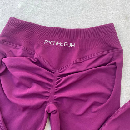 2026 Bum Shaping Leggings Impact Women Seamless Sports Yoga Pants Low Ribbed Band Gym clothes Fitness Workout Scrunch Butt Tight