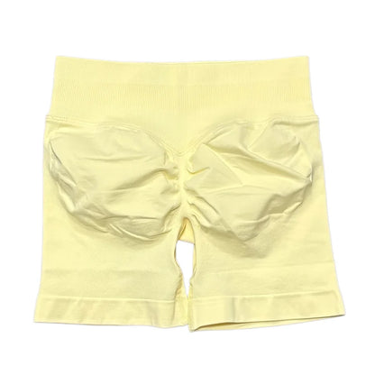 HISTELLO Sports Shorts 4.5‘’ High Waist Women Yoga Workout Shorts Seamless Leggings Stretch Fitness Sweatpants Gym Short