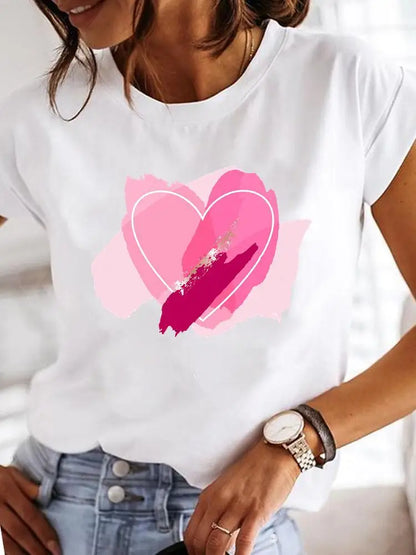 Women's Short-sleeved Explosive Insect Butterfly Dragonfly Print Round Neck T-shirt Women Clothes  Oversized T Shirt  Harajuku