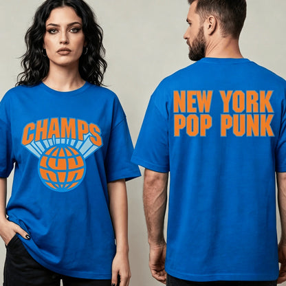 2026 New York Knicks Pop Punk Merch Summer T shirt 100%Cotton Unisex Men‘s Women's T-Shirt Fans Y2k Vintage Fashion Casual Tee