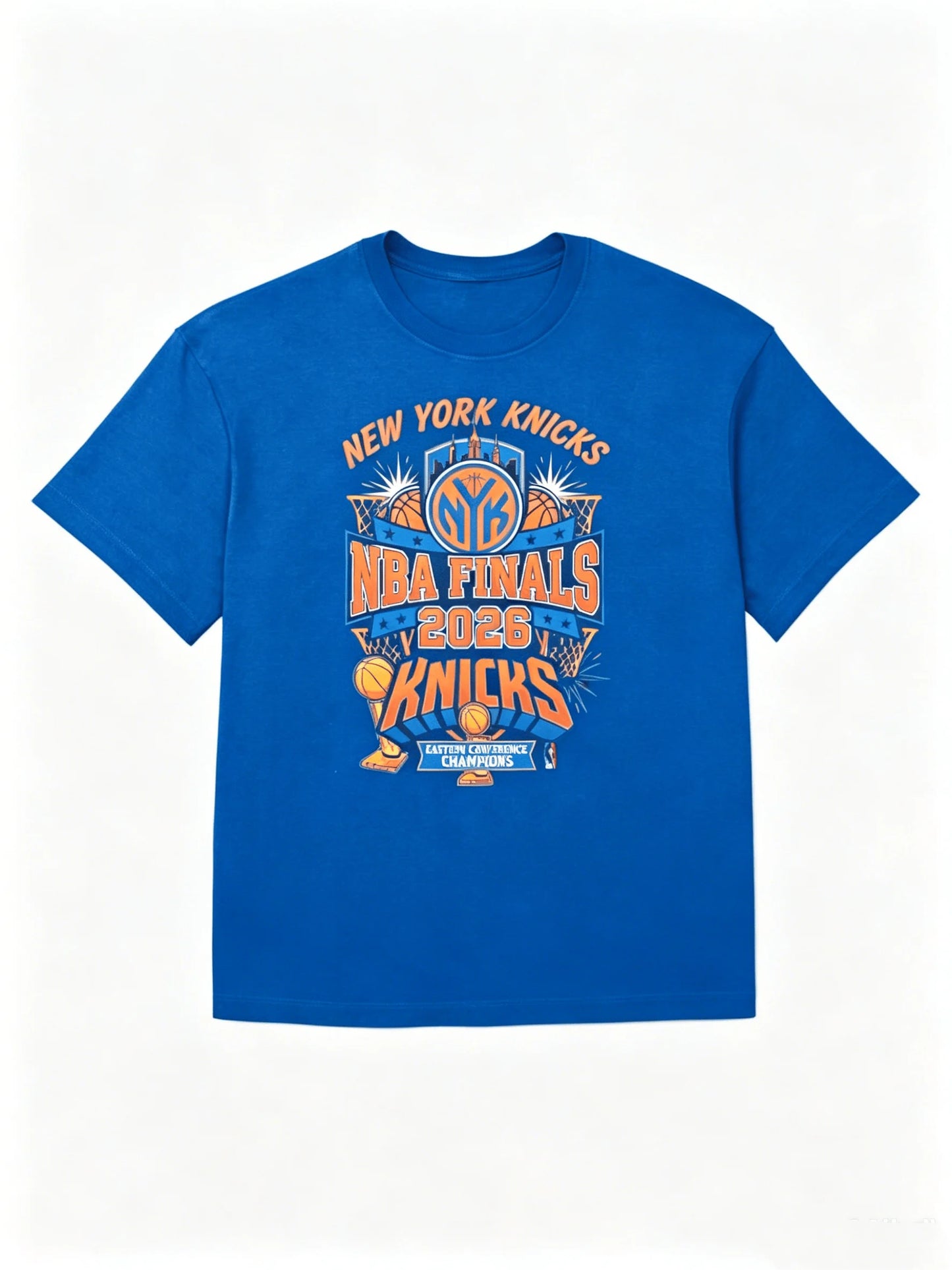 2026 Summer Knicks Finals 2026 New York NY Knicks Team Fans T-shirt New Men Women Fashion Cotton Y2K Breathable T-shirt