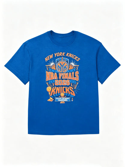 2026 Summer Knicks Finals 2026 New York NY Knicks Team Fans T-shirt New Men Women Fashion Cotton Y2K Breathable T-shirt