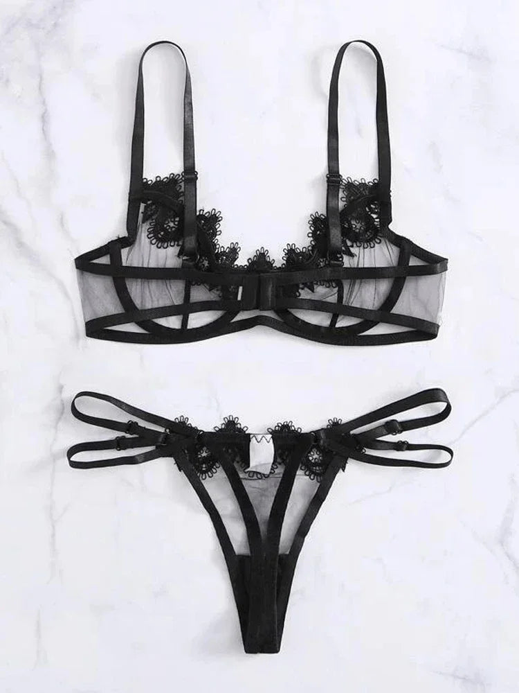 Sexy Lingerie for Women Underwear Panty Set Play See through Lace Bodysuit Babydoll Sleepwear