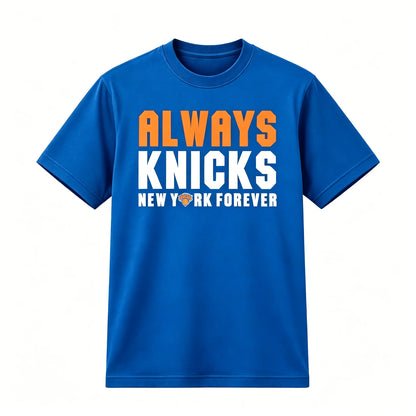 2026 New York Always Knicks Finals Fans Merch 2026 T-shirt 100%Cotton Clothing Unisex Men‘s Women's T-Shirt Y2k Streetwear Tee