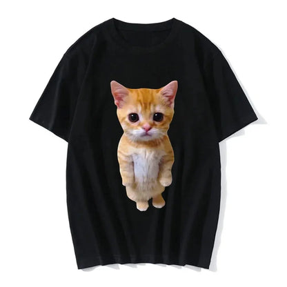 Clearance_Funny Cat 3D Print Women Casual T-Shirt Women Men Summer Harajuku T Shirts Girl Boy Casual Fashion Clothes_Continuous