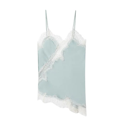 MUJER Black Lace Tops for Women Camisole Sexy Backless Tops Woman 2025 Summer Sleeveless Women's Tops Straps Beach Top Female