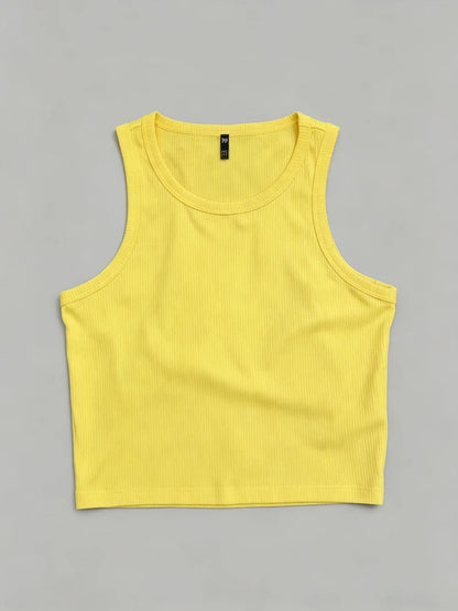 Summer Y2K Push-Up Tank Top Seamless Sporty Sexy Corset Style Casual Women's Mallas Top