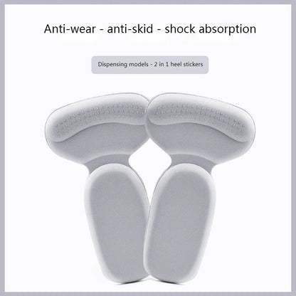 T Shape Sponge Heel Stickers Shoe Cushion Heel Protector for Shoes High Heels Inserts Heel Pads Shoe Adjuster Women Half Insoles
