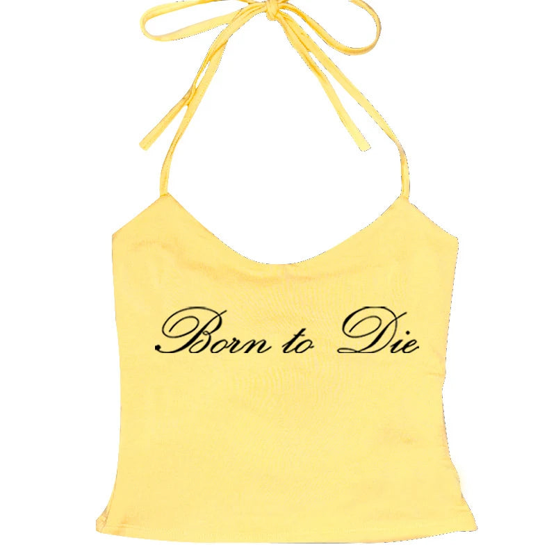 Women's Sleeveless Camisole Y2K Sexy Lace Streetwear Hip Hop Punk Rock vintage Emo Girls Chic Letter Print Gothic Slim baby Tops