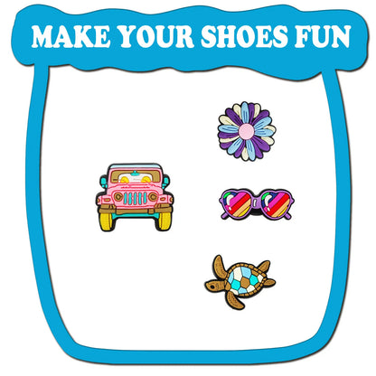 Shoe Charms Random 10/25/30Pcs Summer Beach Series Shoe Decoration Premium Quality Popular Charms Accessories Great Gift