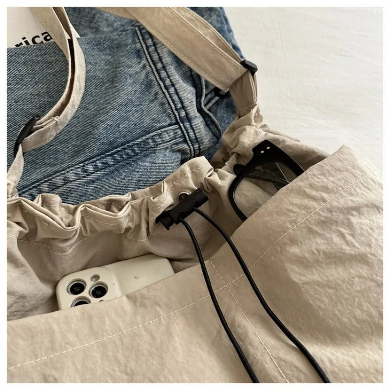 HOMEFISH Large Capacity Versatile Shoulder Bag for Women's Summer Popular Lightweight Crossbody Bag Minimalist Tote Handbag