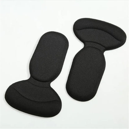 T Shape Sponge Heel Stickers Shoe Cushion Heel Protector for Shoes High Heels Inserts Heel Pads Shoe Adjuster Women Half Insoles