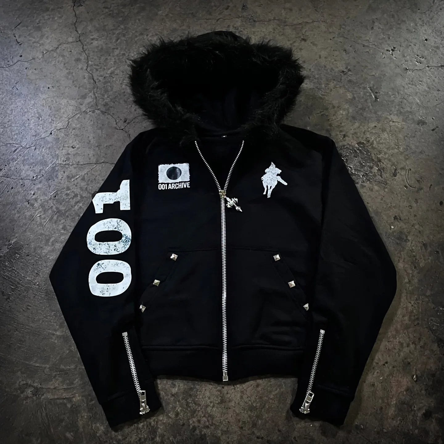 American Double-Sided Plaid Loose Zipper Hoodie Men Y2K New Harajuku Hip-Hop Gothic Couple Casual Joker Sweatshirt Street Wear