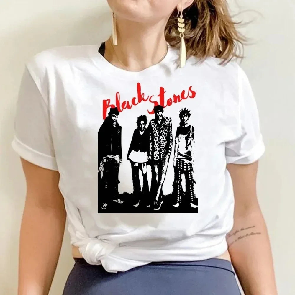 NANA Japanese Anime T-shirt Cartoon Print Unisex Tops Black Stones Streetwear Sweatshirt Men Women Tees Female Streetwear