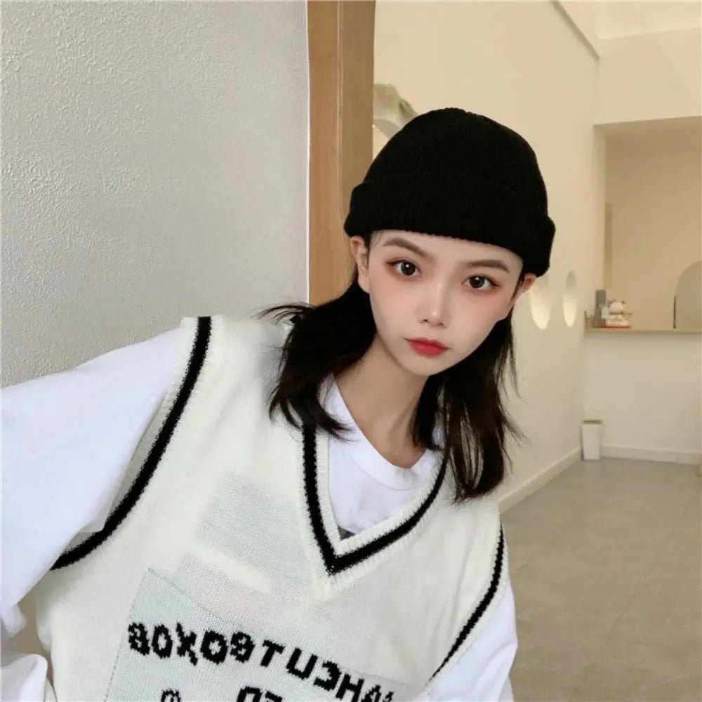 Winter Warm Beanies Women Men Knitted Hats Boys Girls Skullies Hat Casual Elastic Hip Hop Hat Solid Color Unisex Autumn SkullCap