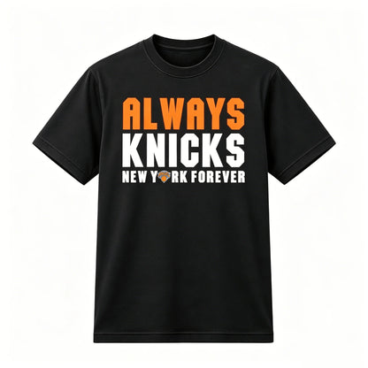 2026 New York Always Knicks Finals Fans Merch 2026 T-shirt 100%Cotton Clothing Unisex Men‘s Women's T-Shirt Y2k Streetwear Tee