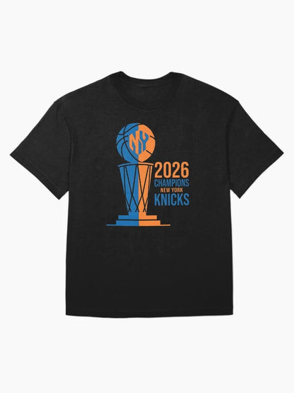 NY Knicks Champions 2026 New York Knicks Finals Collection Fans T-Shirt 2026 Summer New Men Women Cotton Y2K Breathable T-shirt