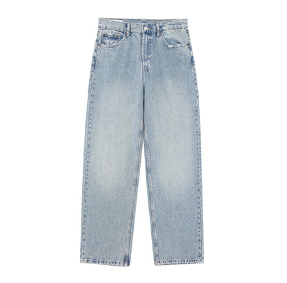 HH Jeans For Women Fashion Vintage Holes Decorated Denim Pant Patchwork High Waist Trousers Y2K 2024 High Street Lady Jeans