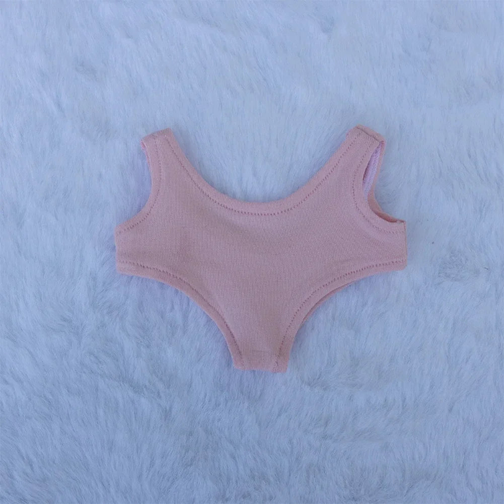 Doll'S Clothes Outfit Accessories For Ropa Labubu 10cm cotton doll BJD Swimsuit glasses beach diving surfboard straw bag