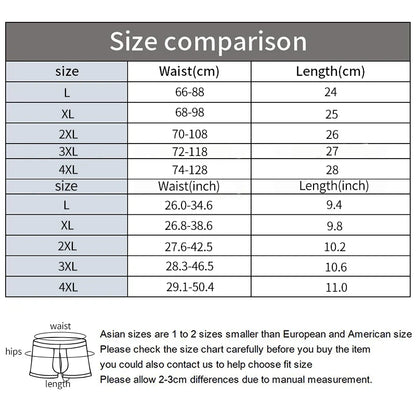 Men's Summer Ice Silk Boxers Briefs Underwear Lingerie Underpants Shorts Ultra-thin Breathable Sexy Seamless Panties