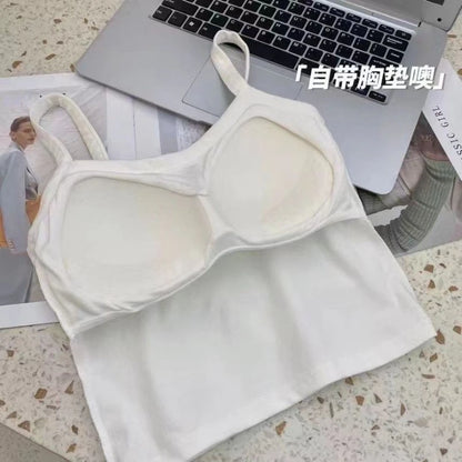 Crop Top Women Sexy Sleeveless Tops Fashion Female Underwear Lady's Camisole Girl Basic T-shirt Vest Lingerie Bras Tube Tops Hot