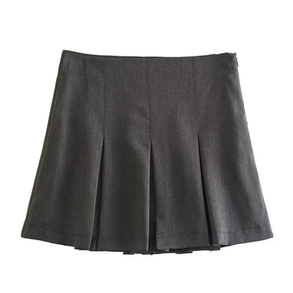 KONDALA 2026 Spring Summer Women Casual Tierred Mini Skirts Fashion Vintage Valentine‘s Day Ruffles Pleated Sexy Shorts Skirts