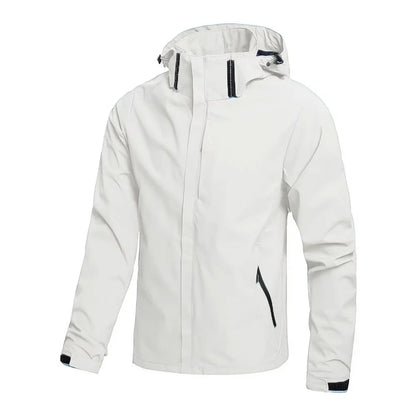 Men's Waterproof Rain Jacket Lightweight Outer Hooded Outdoor Raincoat Hiking Windproof Jacket Climbing Outdoor Jackets