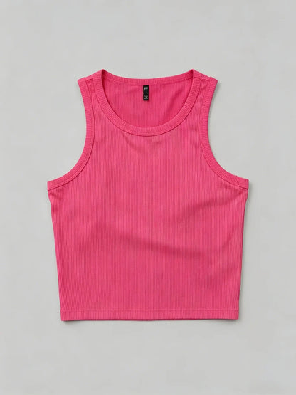 Summer Y2K Push-Up Tank Top Seamless Sporty Sexy Corset Style Casual Women's Mallas Top