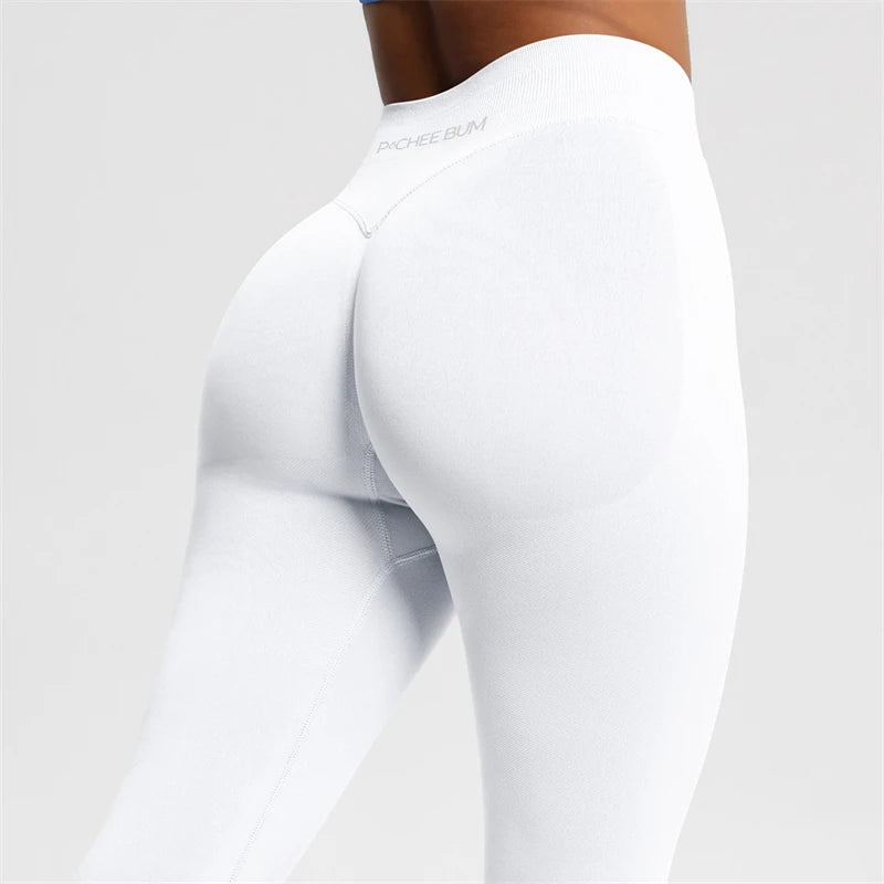 2026 Bum Shaping Leggings Impact Women Seamless Sports Yoga Pants Low Ribbed Band Gym clothes Fitness Workout Scrunch Butt Tight