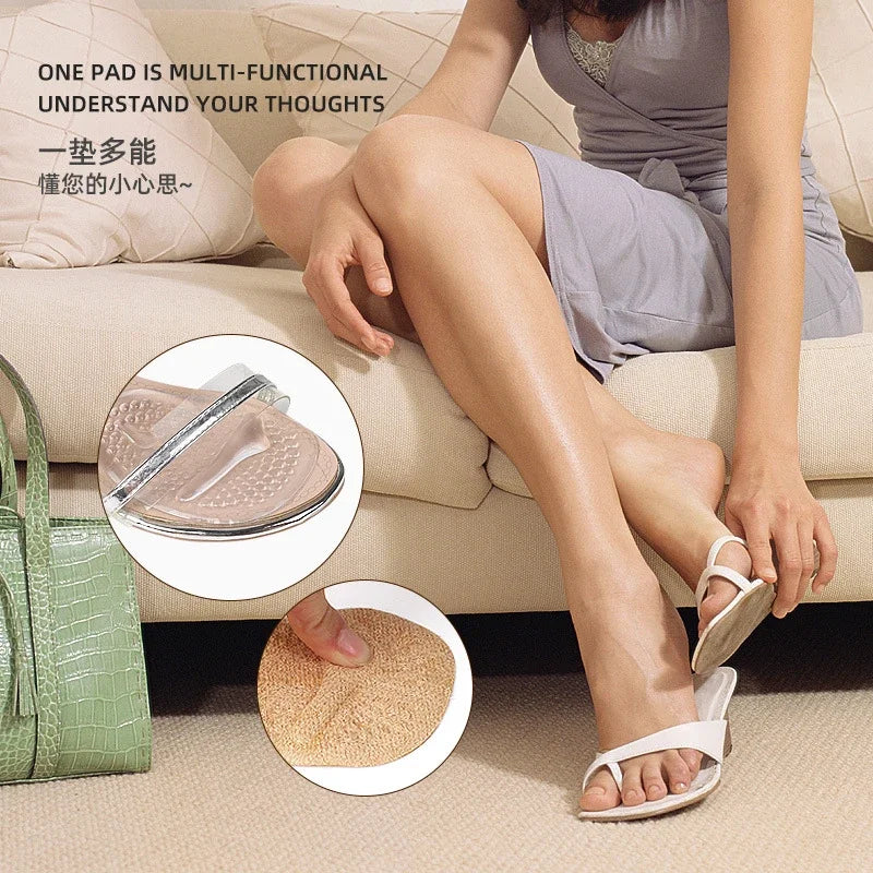 Silicone Forefoot Insert Metatarsal Pads for Women High Heels Sandals Non-slip Ball of Foot Cushions Pads for Feet Pain Relief