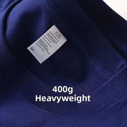 Heavyweight Pure Cotton Short Sleeve T-Shirt Tianqing Color Summer Loose Fit Unisex Basic Sle Comfortable Breathable Casual...