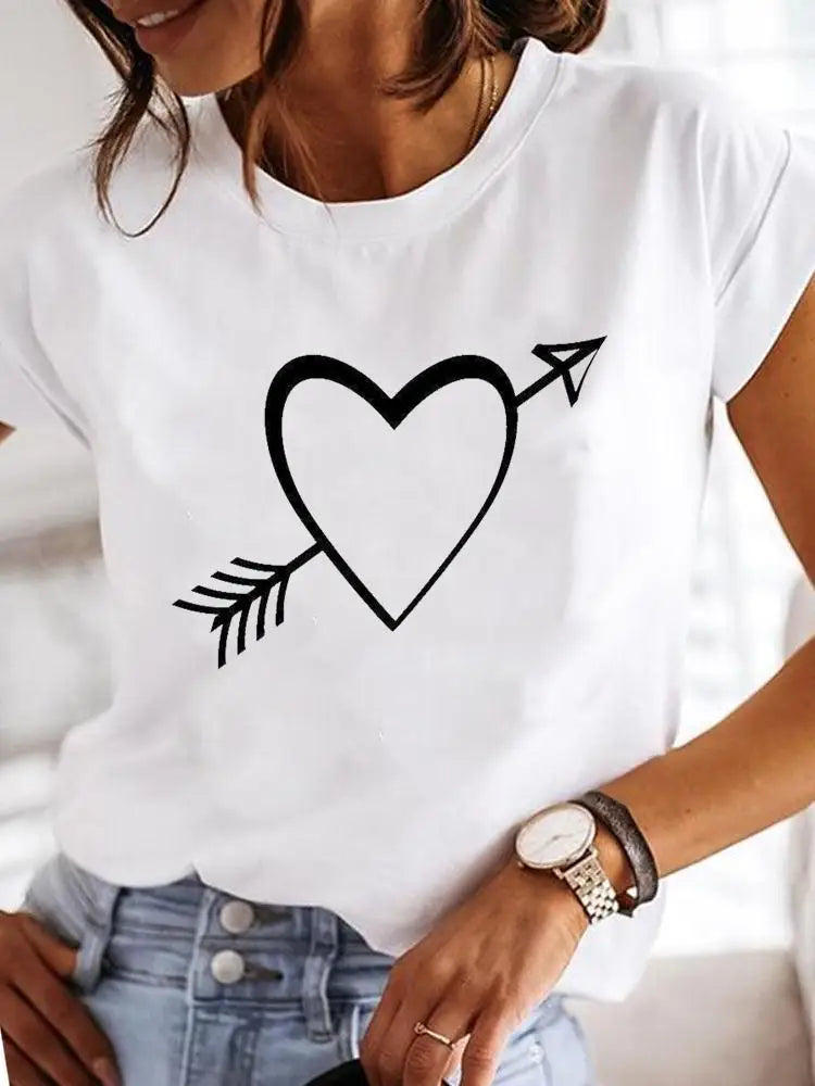 Women's Short-sleeved Explosive Insect Butterfly Dragonfly Print Round Neck T-shirt Women Clothes  Oversized T Shirt  Harajuku