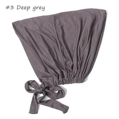 Adjustable Inner Caps Solid Color Elastic Cap Modal Hijab Muslim Bonnet Underscarf Women Fashion Accessories