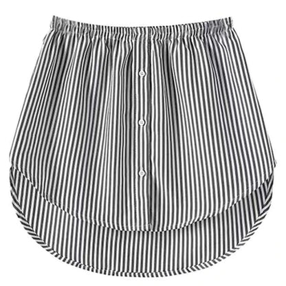 Detachable Underskirt Women Fake Shirt Irregular Skirt Tail Blouse Hem Cotton Extender Fake Hem Mini Skirt Fake Hem 6 Sizes