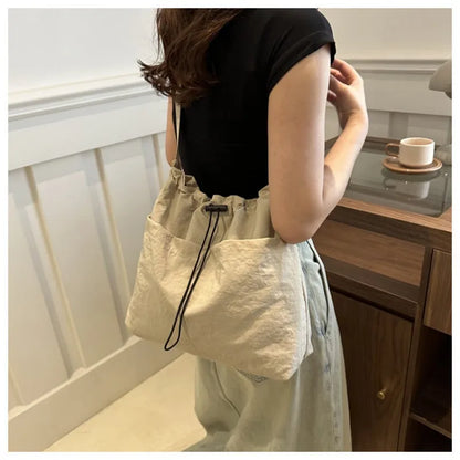 HOMEFISH Large Capacity Versatile Shoulder Bag for Women's Summer Popular Lightweight Crossbody Bag Minimalist Tote Handbag