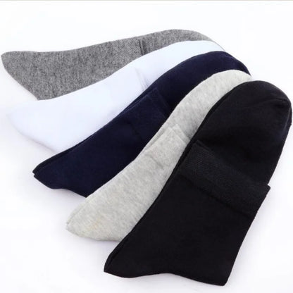 5/10 Pairs High Quality Men‘s Socks Cotton Casual Business Middle Black Breathable Male Crew Socks Dress Gifts Socks Size 38-44
