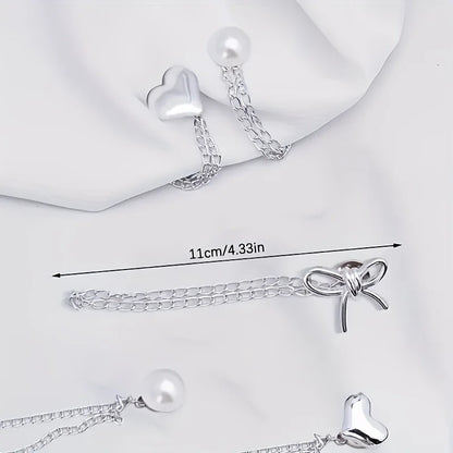Women'S Adjustable Clothes Clips with Butterfly Decorations - Instant Sleeve Shortening, Suitable for Shirts, Dresses, Pants