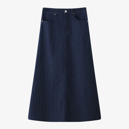 AS  SS26 pinstripe denim skirt fashion woman clothes lady wear