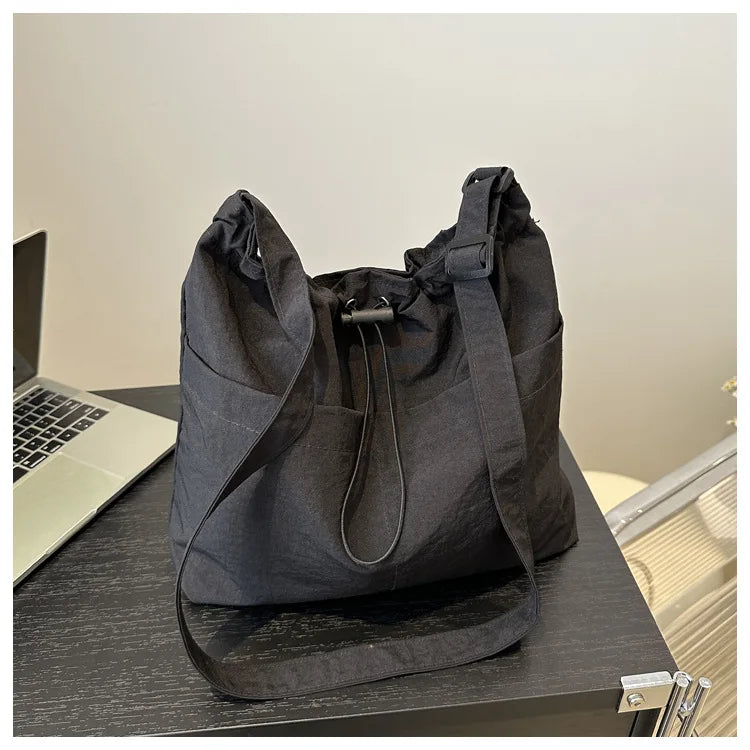 HOMEFISH Large Capacity Versatile Shoulder Bag for Women's Summer Popular Lightweight Crossbody Bag Minimalist Tote Handbag
